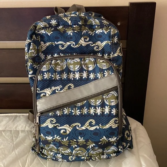 L.L. Bean | Bags | Full Size Ll Bean Printed Backpack | Poshmark display picture 1